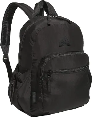 adidas Weekender Mini Backpack for Women and Men, Small Fashion Bag with Laptop Sleeve, Black, One Size