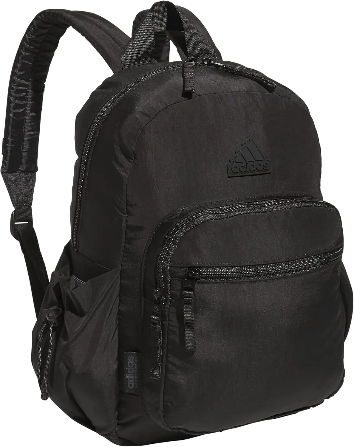 adidas Weekender Mini Backpack for Women and Men, Small Fashion Bag with Laptop Sleeve, Black, One Size