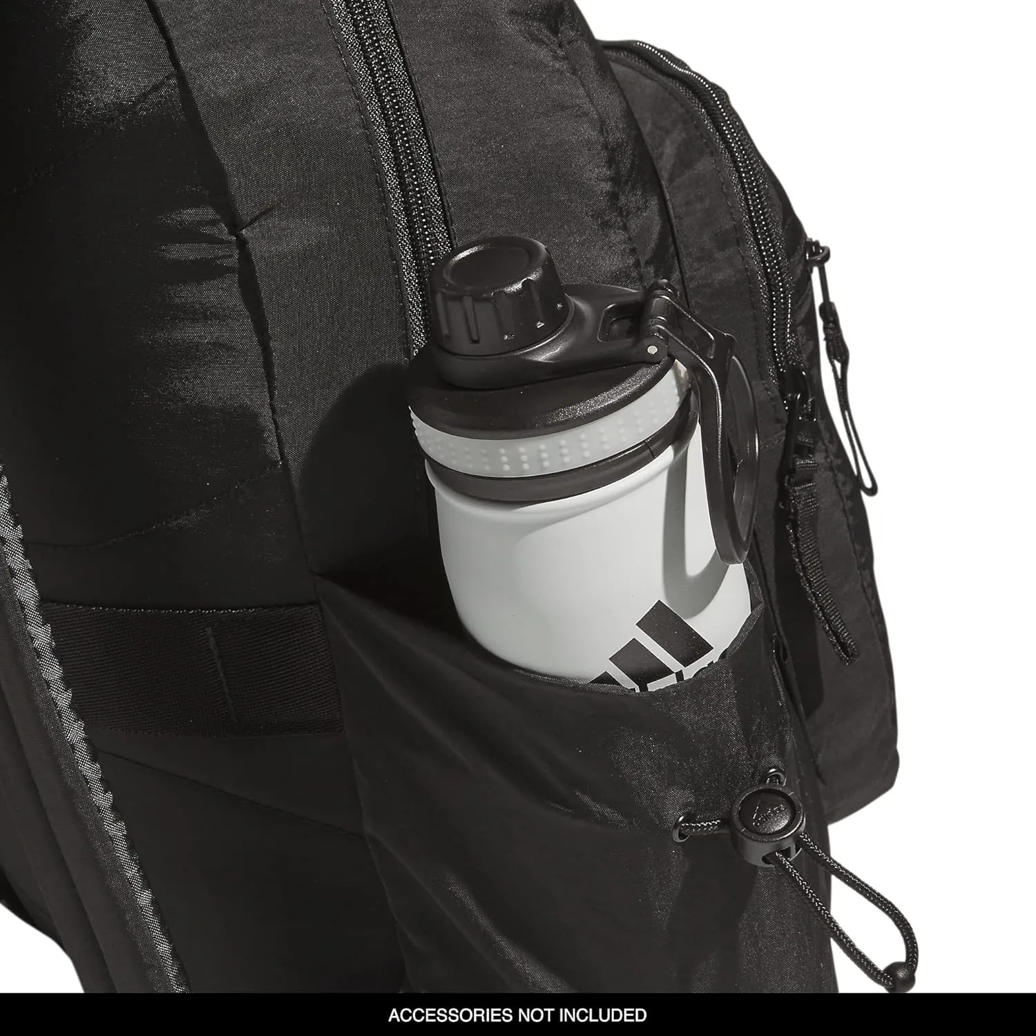 adidas Weekender Mini Backpack for Women and Men, Small Fashion Bag with Laptop Sleeve, Black, One Size