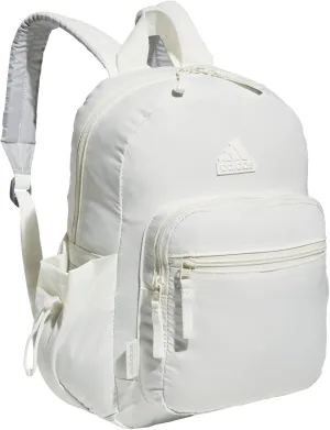 adidas Weekender Mini Backpack for Women and Men, Small Fashion Bag with Laptop Sleeve, Off White, One Size