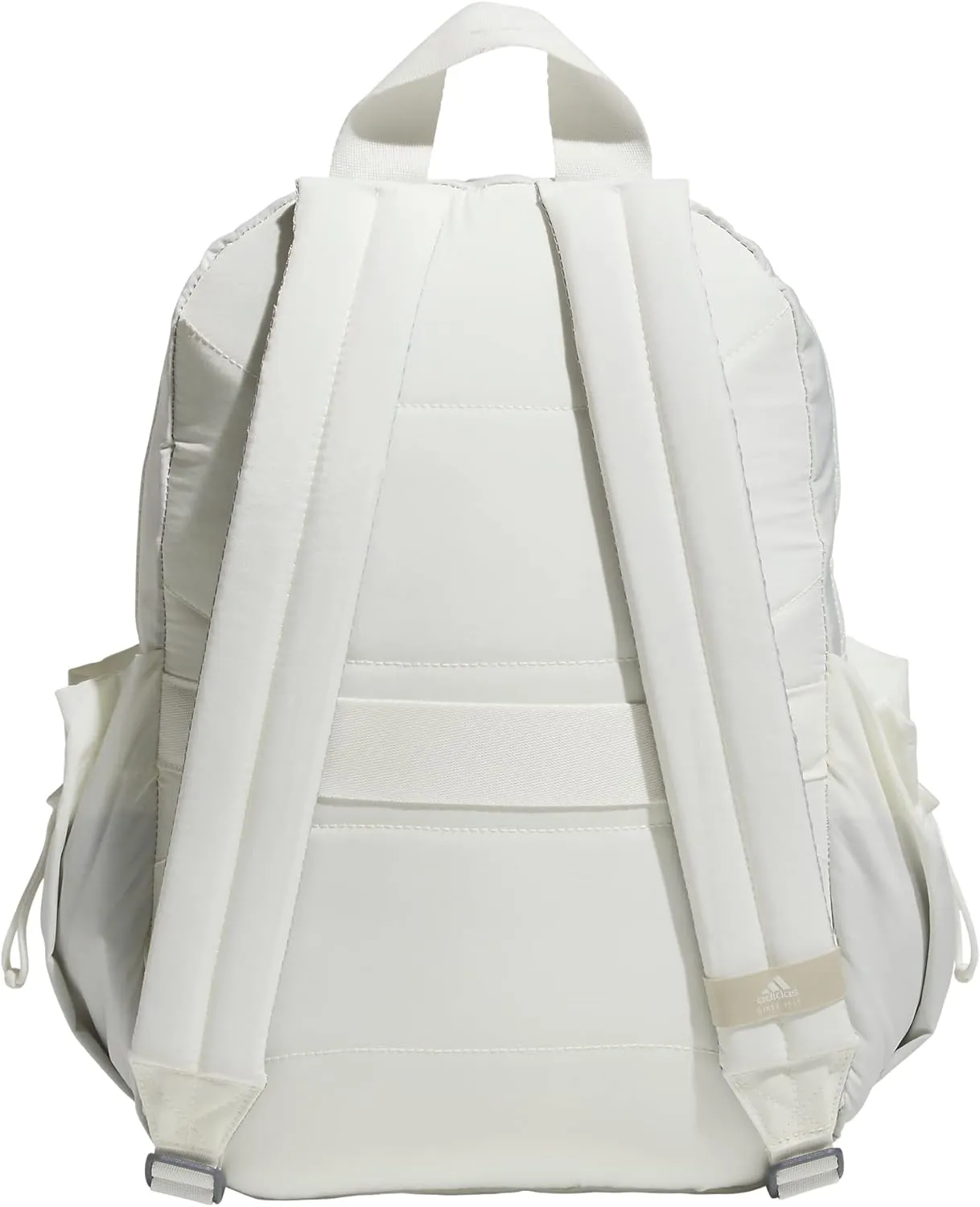 adidas Weekender Mini Backpack for Women and Men, Small Fashion Bag with Laptop Sleeve, Off White, One Size