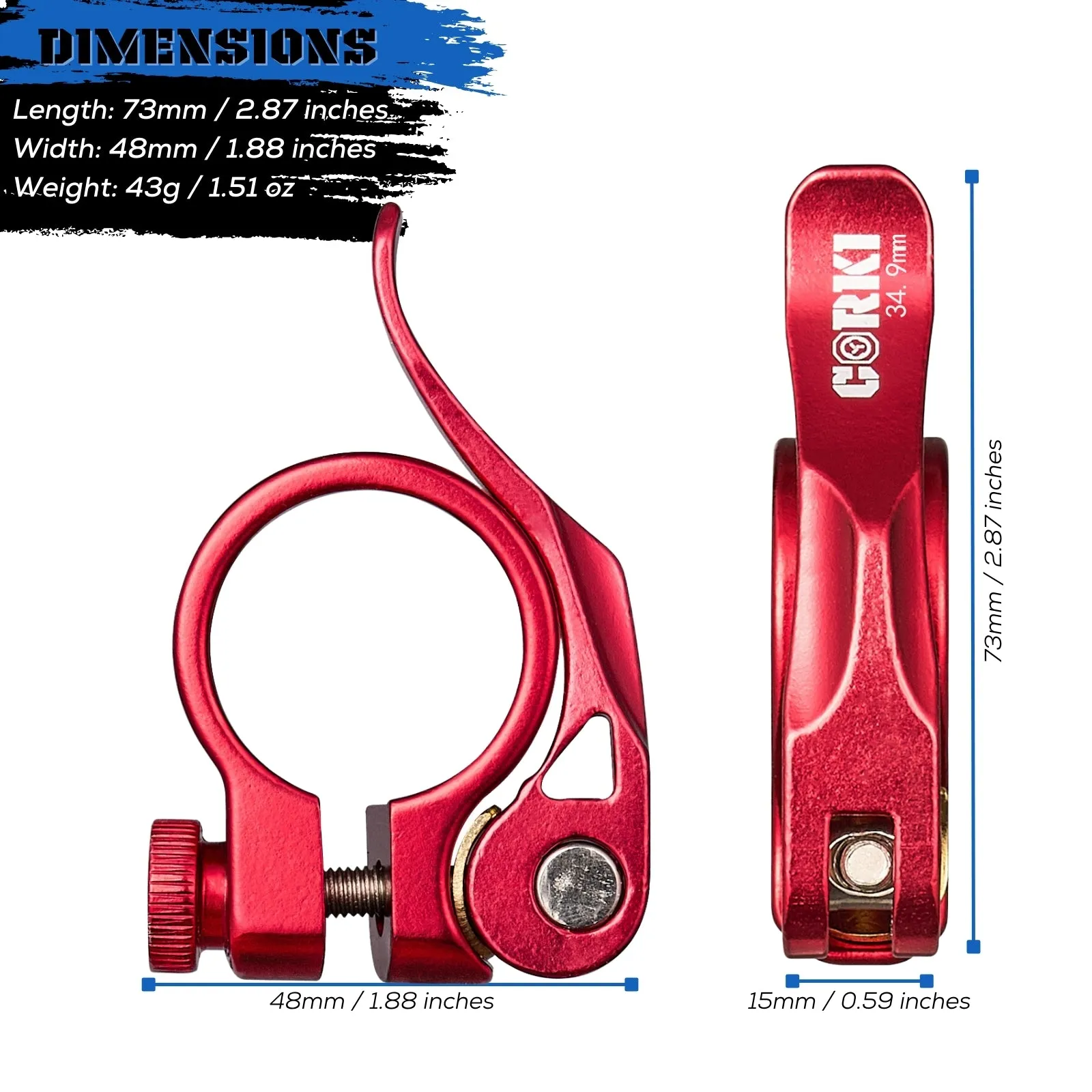 Adjustable Quick Release Seatpost Clamp