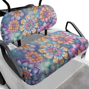 AFPANQZ Golf Cart Seat Cover - Universal Fit for Most 2-Person Golf Carts Washable Golf Cushion Protection Cover