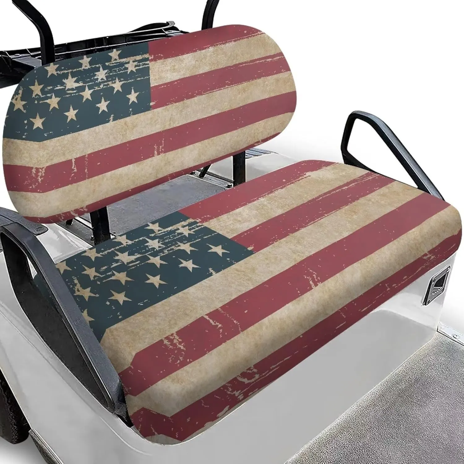 AFPANQZ Universal Golf Cart Seat Cover - Fits Most 2-Person Golf Carts Easy to Install, Club Car Decoration & Protection