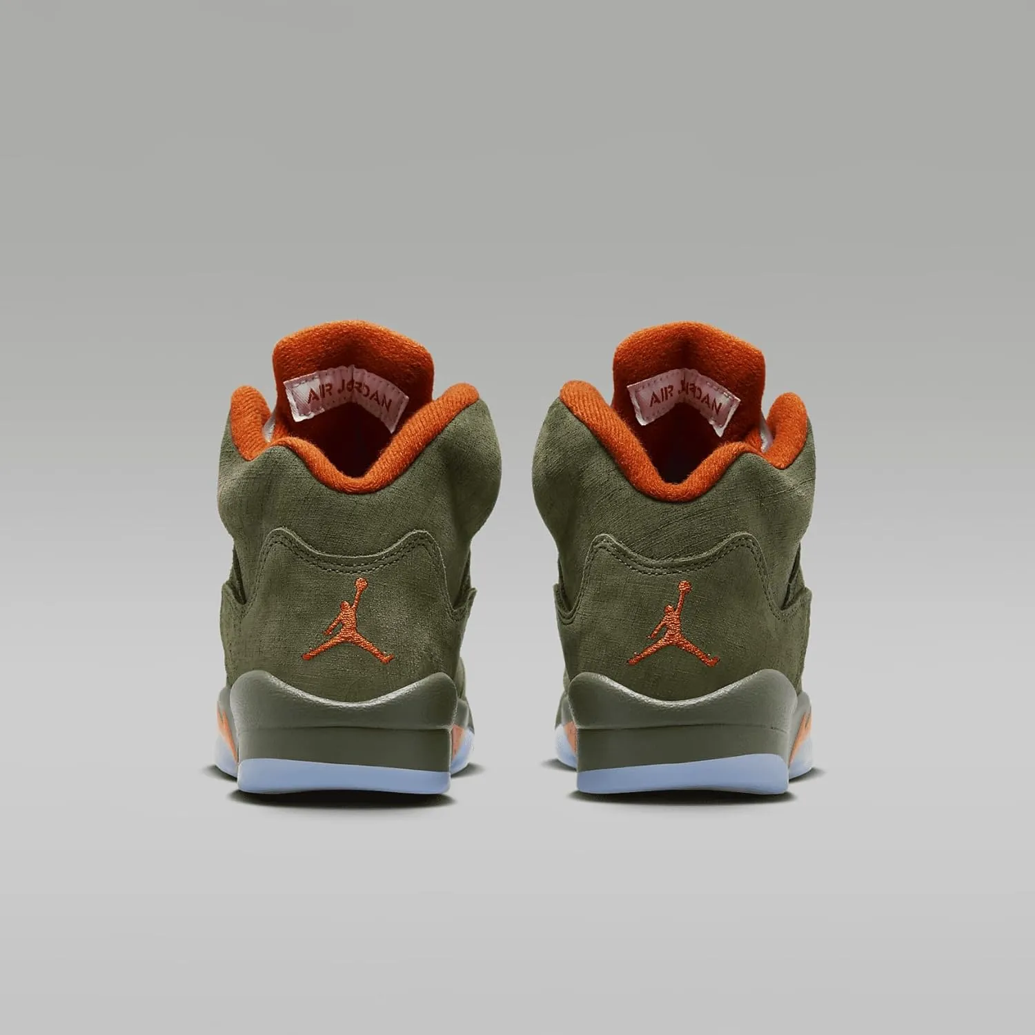 Air Jordan 5 Retro Big Kids' Shoes (Army Olive/Solar Orange)