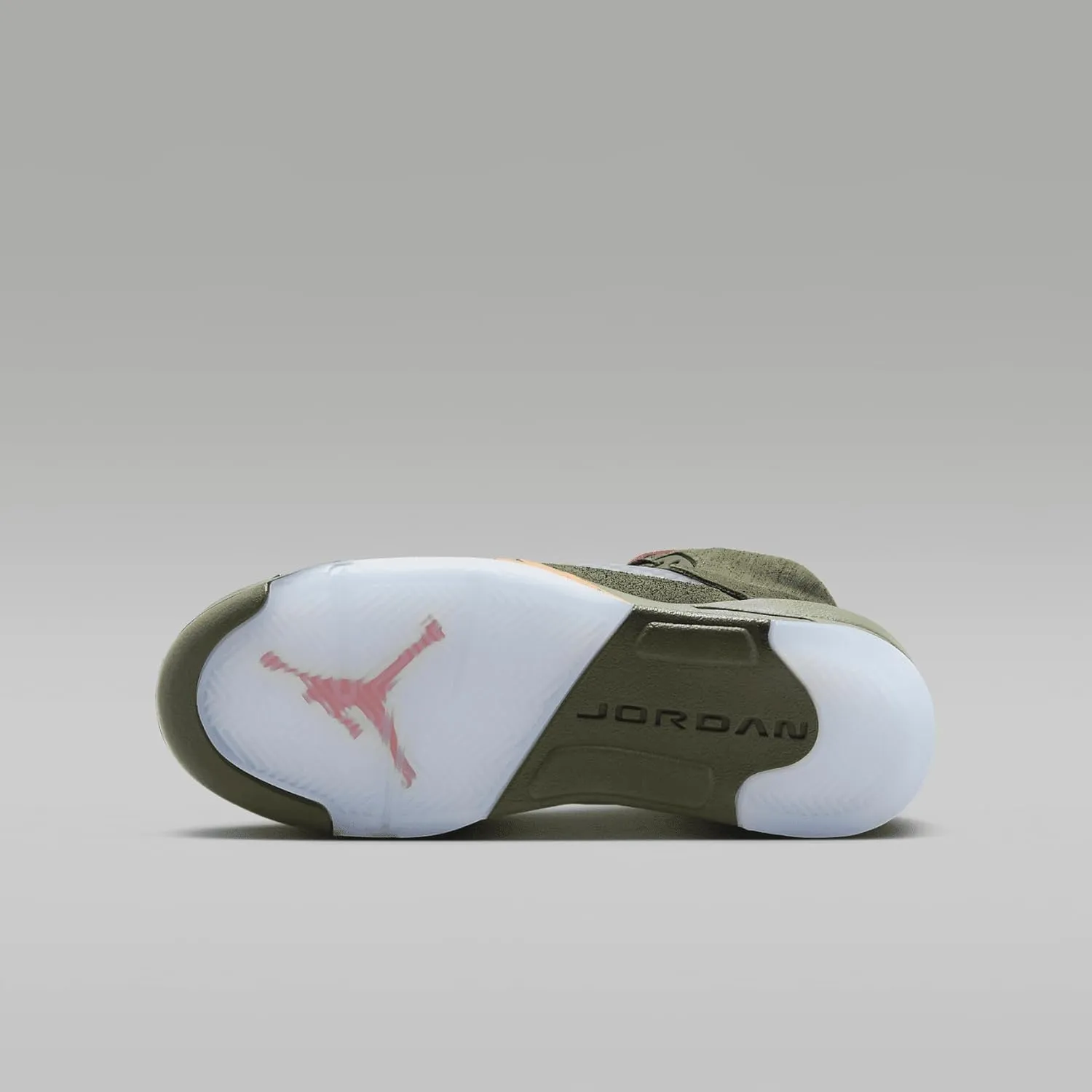 Air Jordan 5 Retro Big Kids' Shoes (Army Olive/Solar Orange)