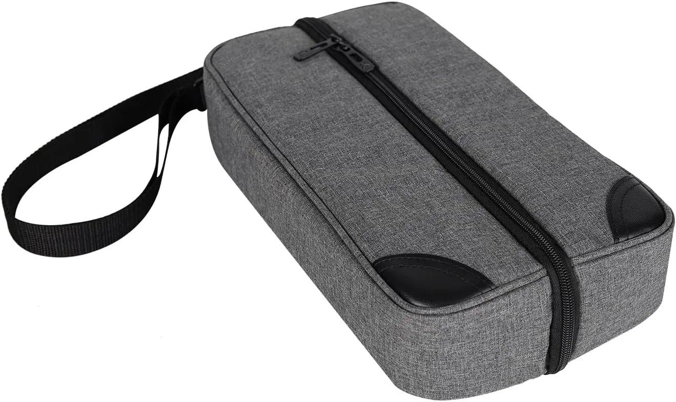 ALLCAMP Wine Tote Bag with Cooler Compartment，Picnic Set Carrying Two Sets of Tableware（Gray）
