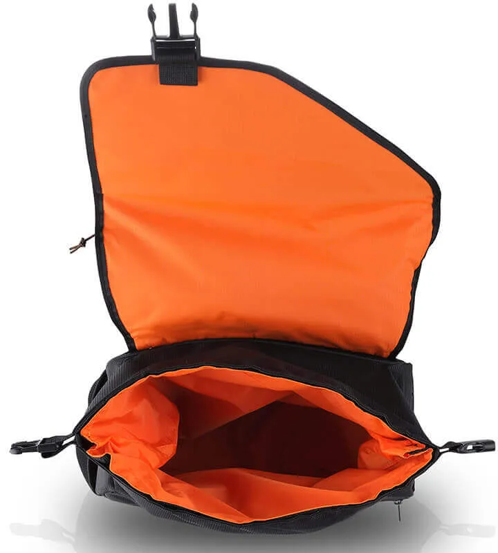 Alpha Semi Hard Waterproof Sports Panniers (For Up-Swept Exhausts) (50Ltrs) by Guardian Gears