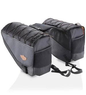 Alpha Semi Hard Waterproof Sports Panniers (For Up-Swept Exhausts) (50Ltrs) by Guardian Gears