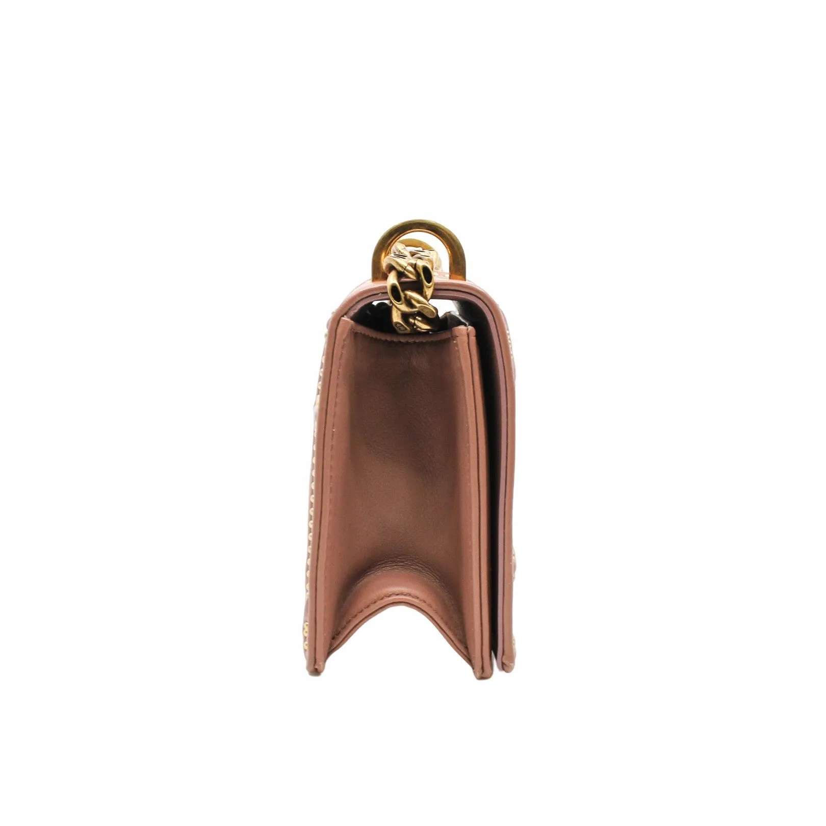 ama small leather beige pink ghw