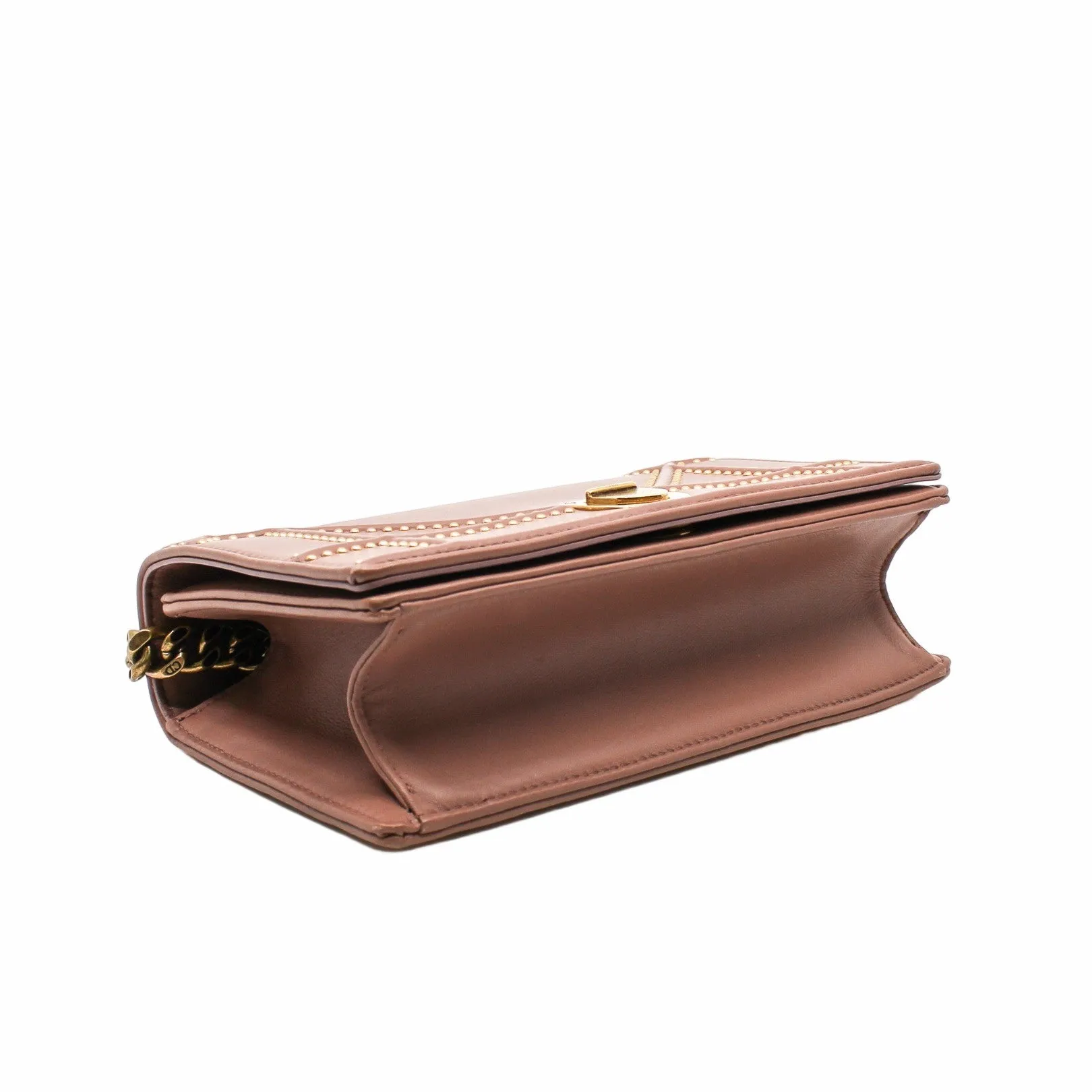 ama small leather beige pink ghw