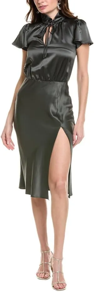 Amanda Uprichard Victoria Silk Midi Dress