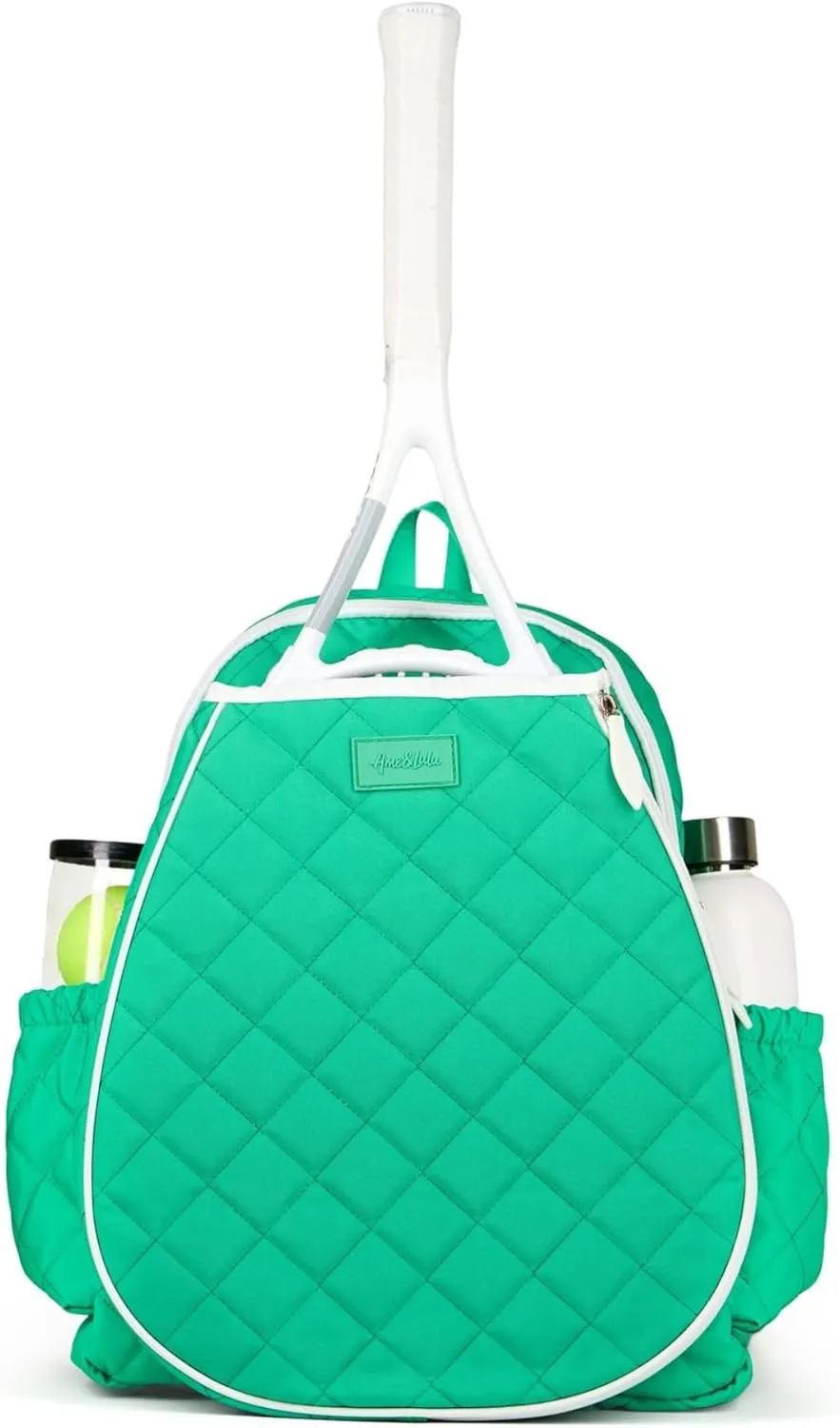 Ame & Lulu Game On Tennis Backpack - Contains Padded & Adjustable Straps - Two Exterior Water Bottle Pockets