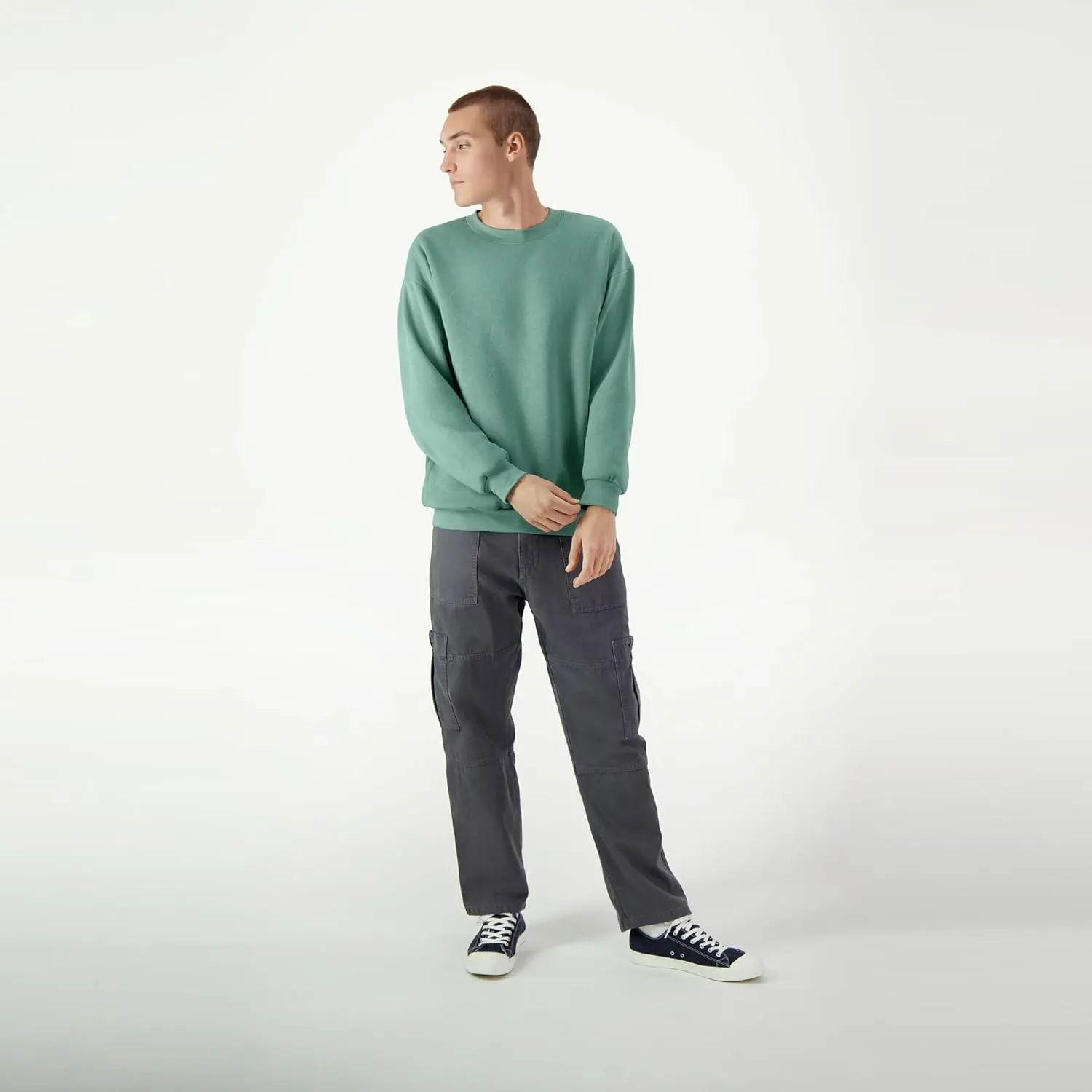 American Apparel Adult ReFlex Fleece Crewneck Sweatshirt, GRF496AA