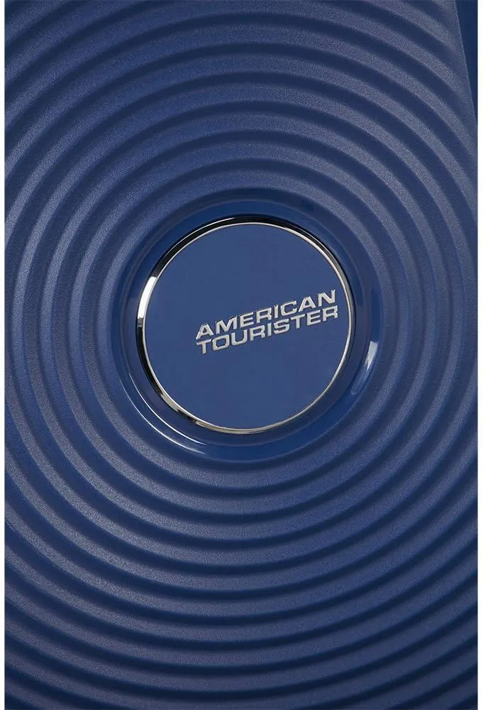 American Tourister Unisex Adult's Soundbox, Blue (Midnight Navy), Spinner S EXP (55 cm-41 L)