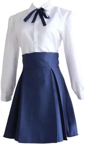 Anime Cos Altria Pendragon Saber Cosplay Costume JK Uniform Dress Halloween Sets