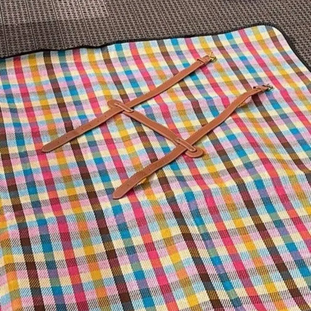 Aransas Waterproof Picnic Blanket with handle: Yellow