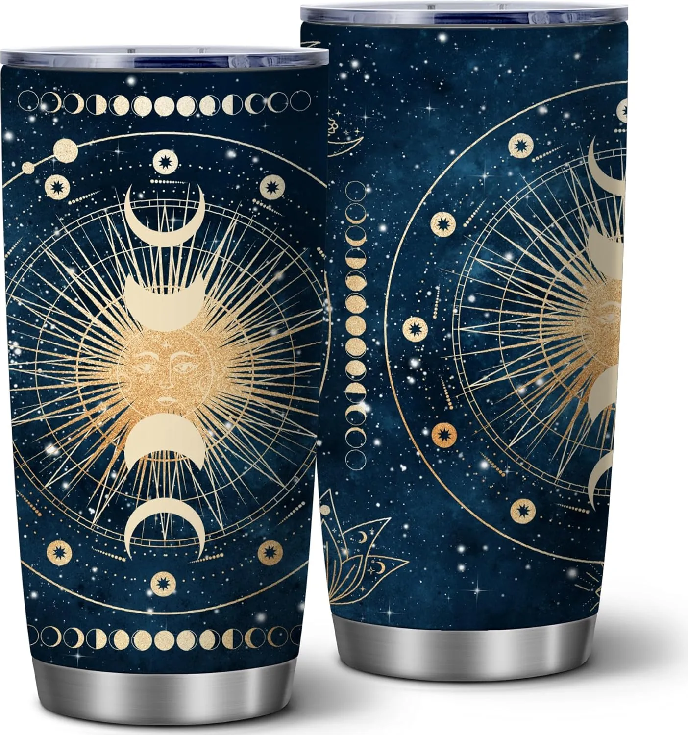 Astrology, Tarot Cards Celestial, Moon, Galaxy 20oz Insulated Tumbler | Stainless Steel Vacuum Tumbler Travel Coffee Mugs | Birthday Gifts for Women,1 Pcs