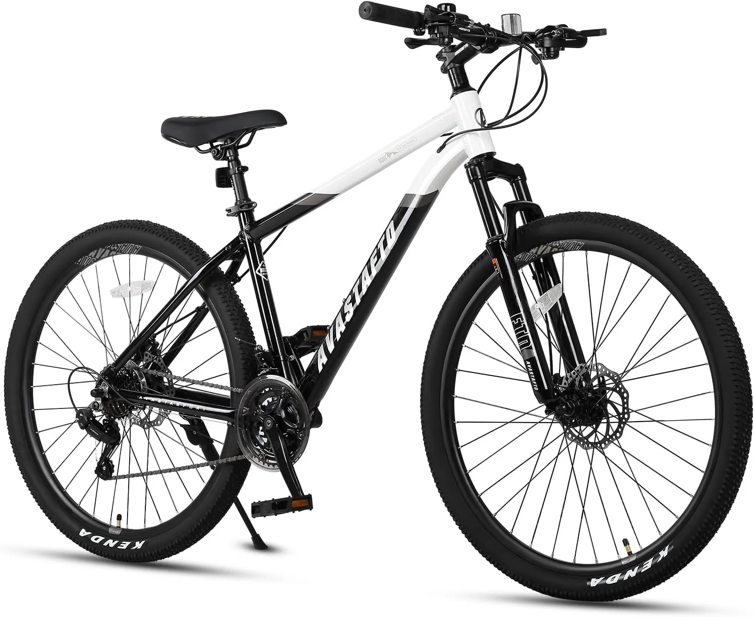 AVASTA Earth 26 27.5 inch Mountain Bike with 21-Speed，Aluminum Frame, Dual Disc Brake, Comfortable Saddle,Multiple Colors