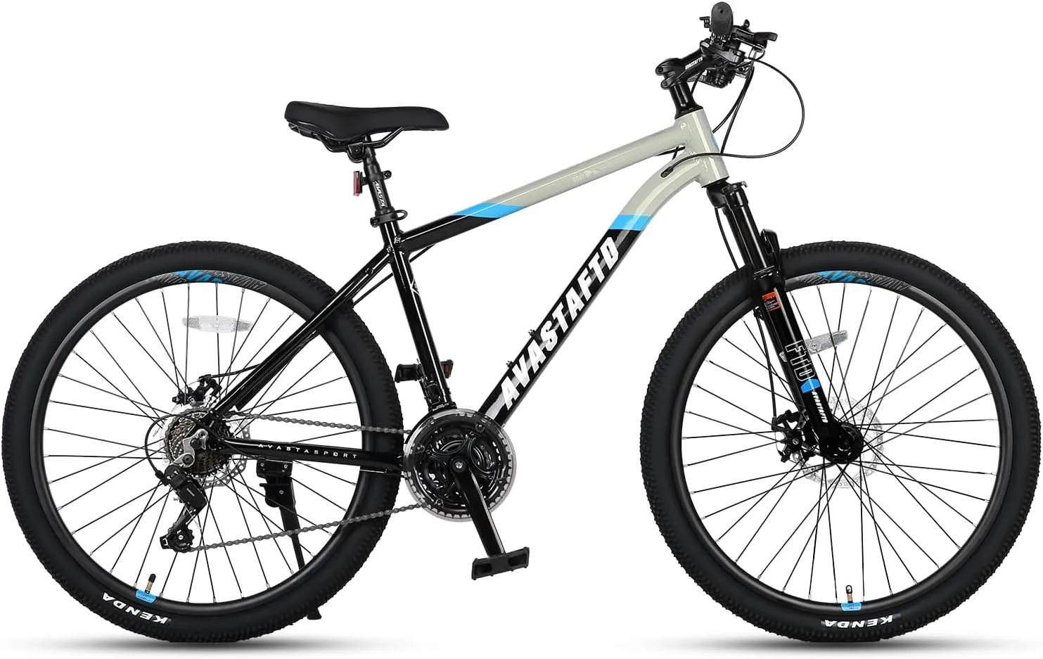 AVASTA Earth 26 27.5 inch Mountain Bike with 21-Speed，Aluminum Frame, Dual Disc Brake, Comfortable Saddle,Multiple Colors