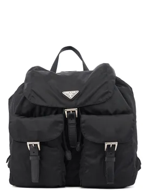 B2811 Black Tessuto Vela Backpack