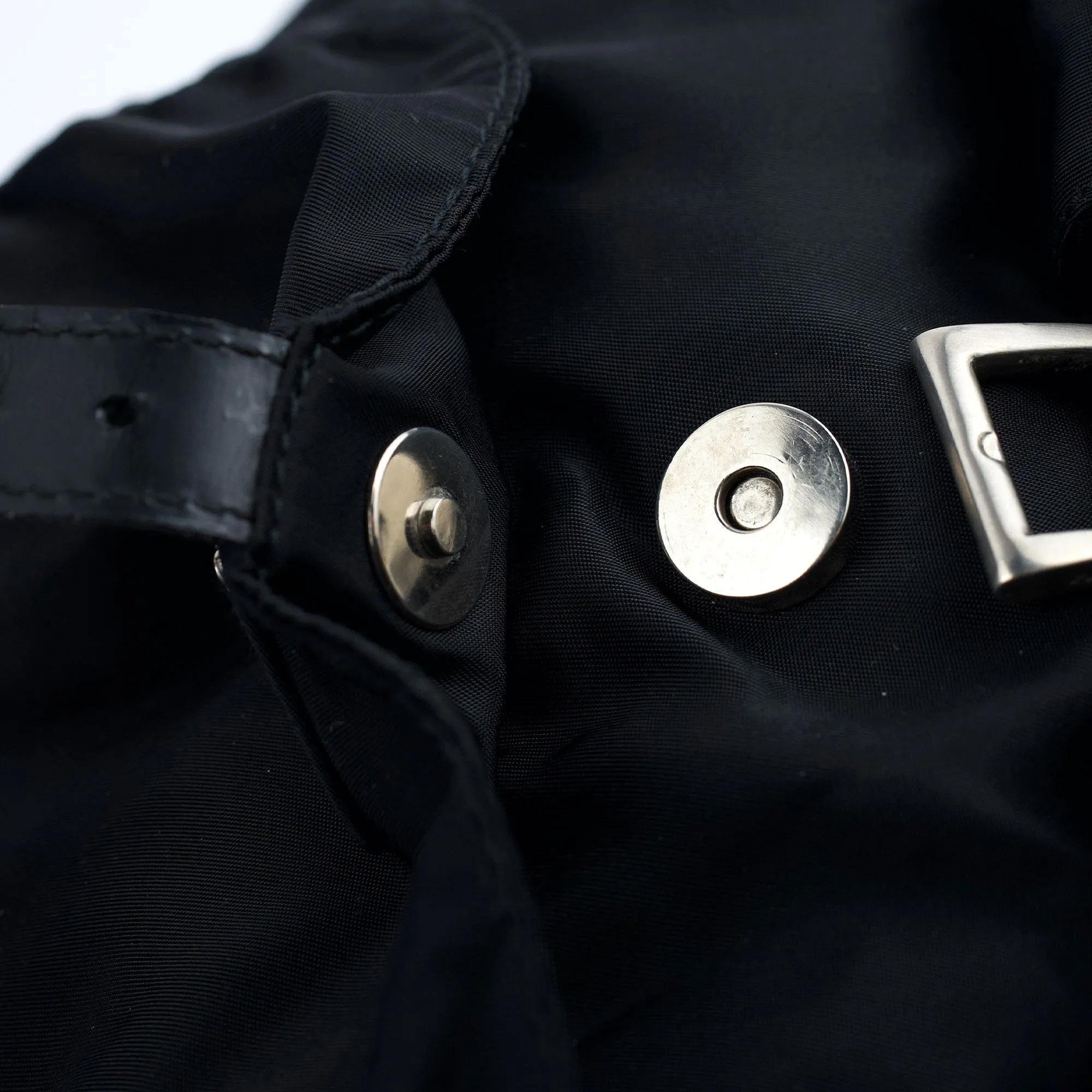 B2811 Black Tessuto Vela Backpack
