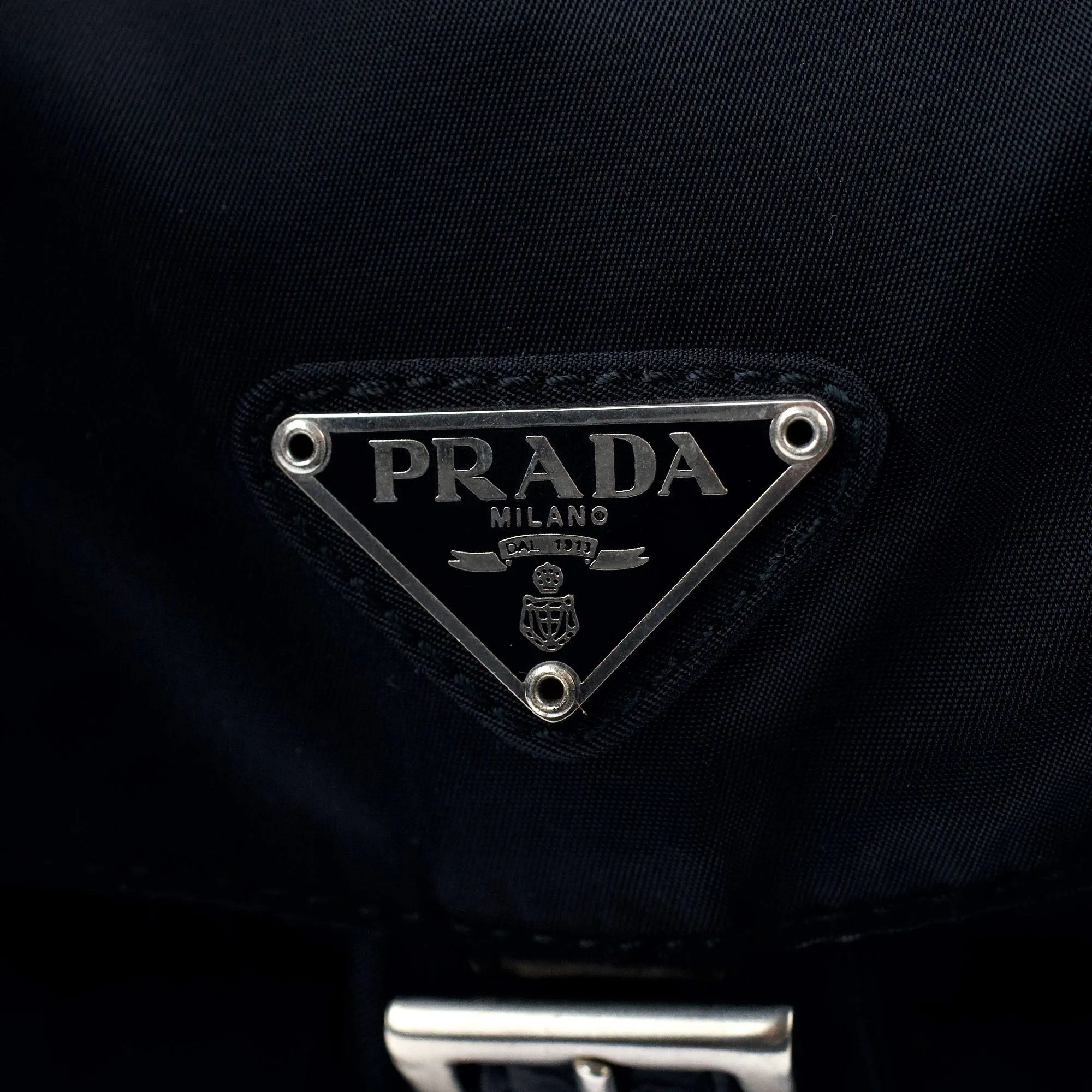 B2811 Black Tessuto Vela Backpack