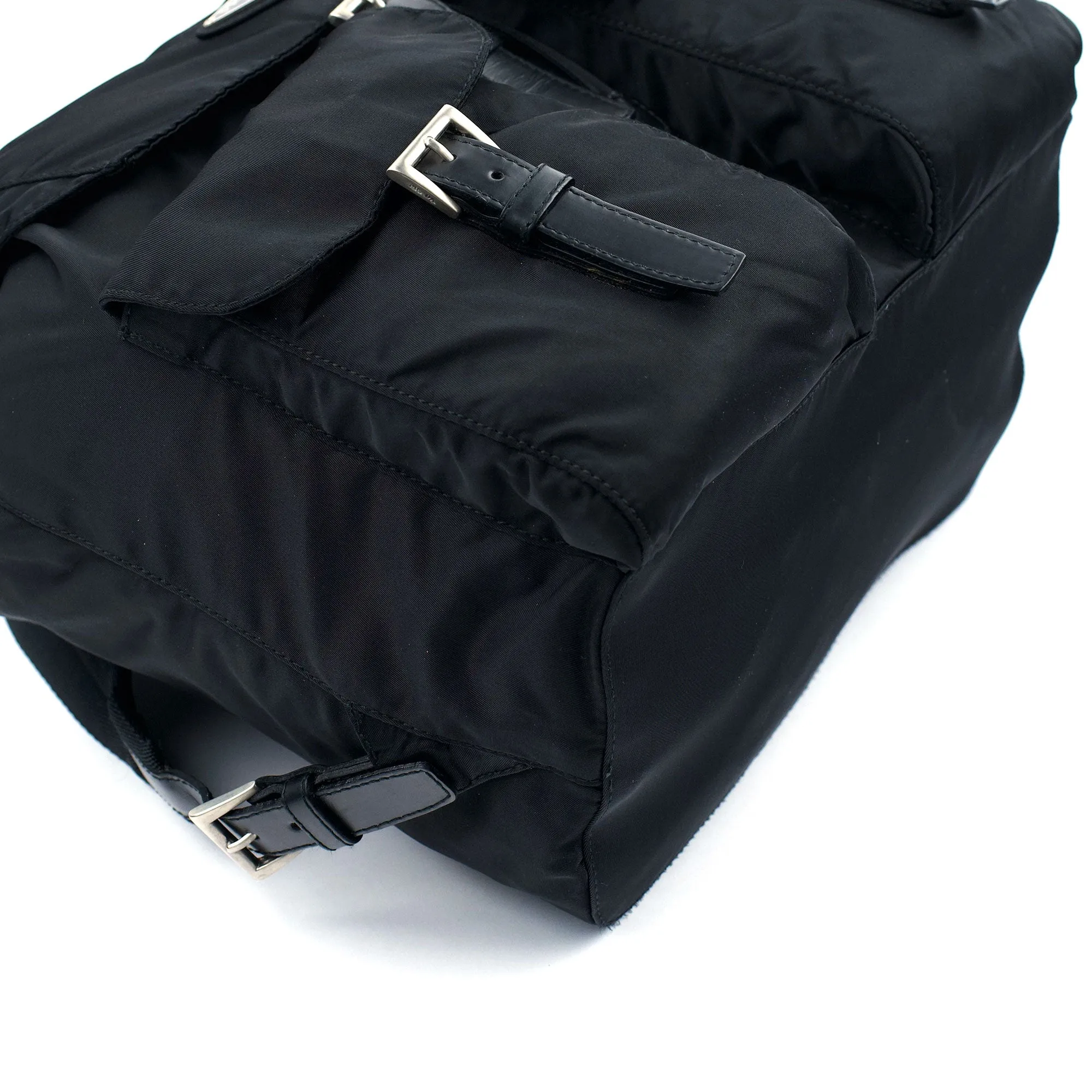 B2811 Black Tessuto Vela Backpack