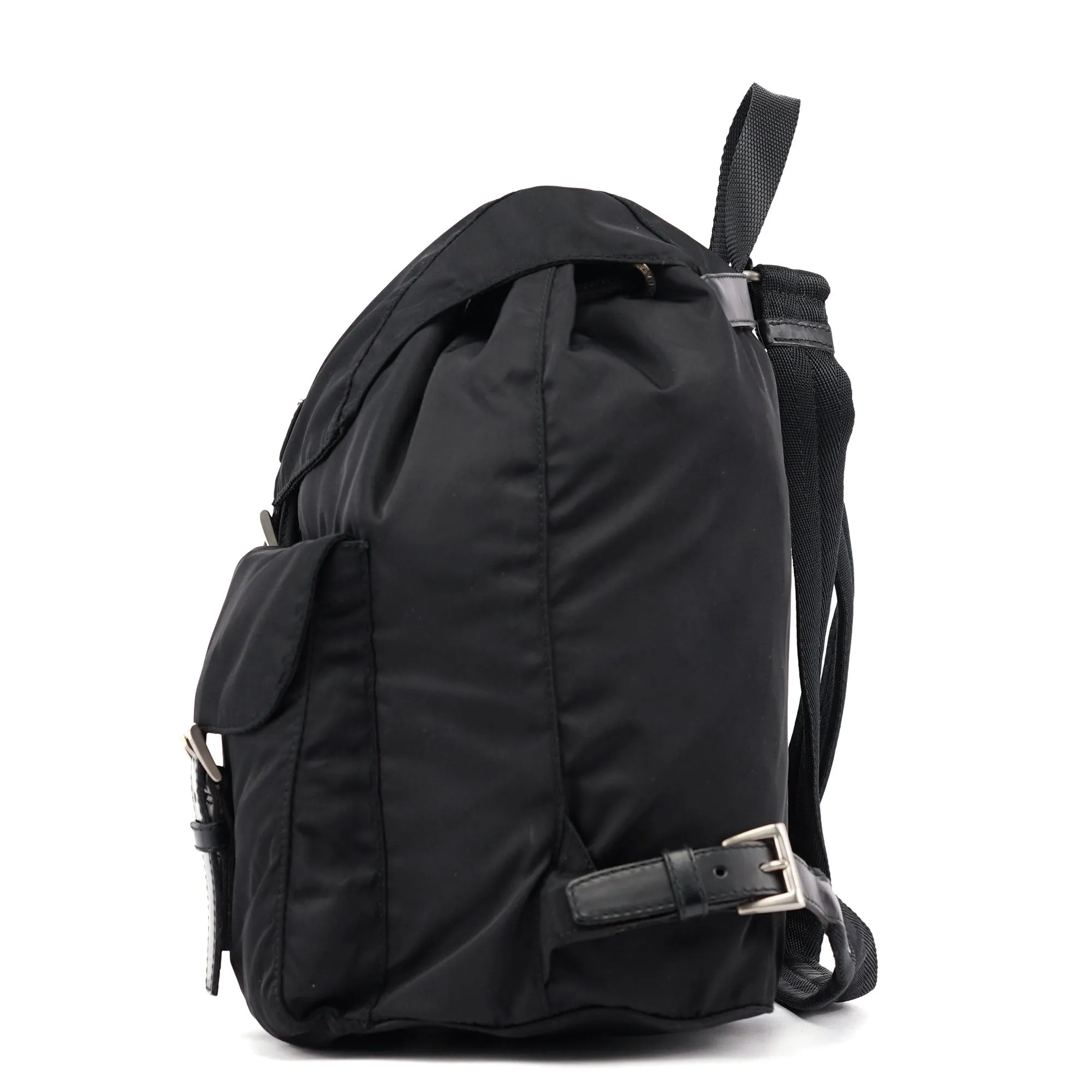 B2811 Black Tessuto Vela Backpack
