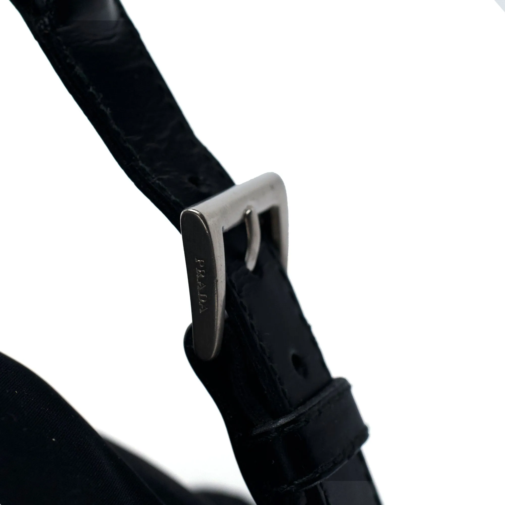B2811 Black Tessuto Vela Backpack