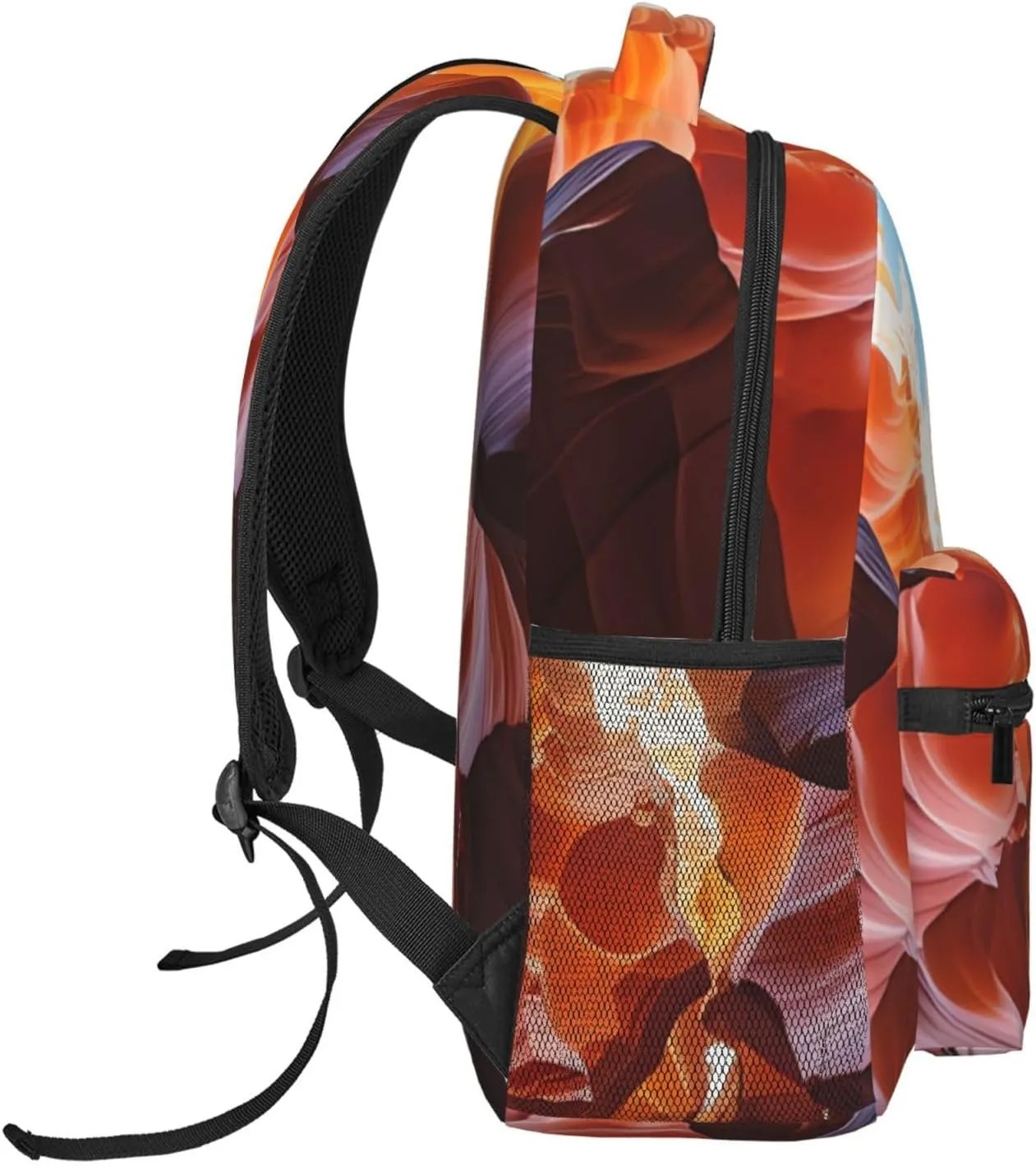 Backpack for Women Men's Casual Daypack Dog Catching Pheasant Hiking Rucksack Outdoor Travel Bag, Antelope Canyon, One Size