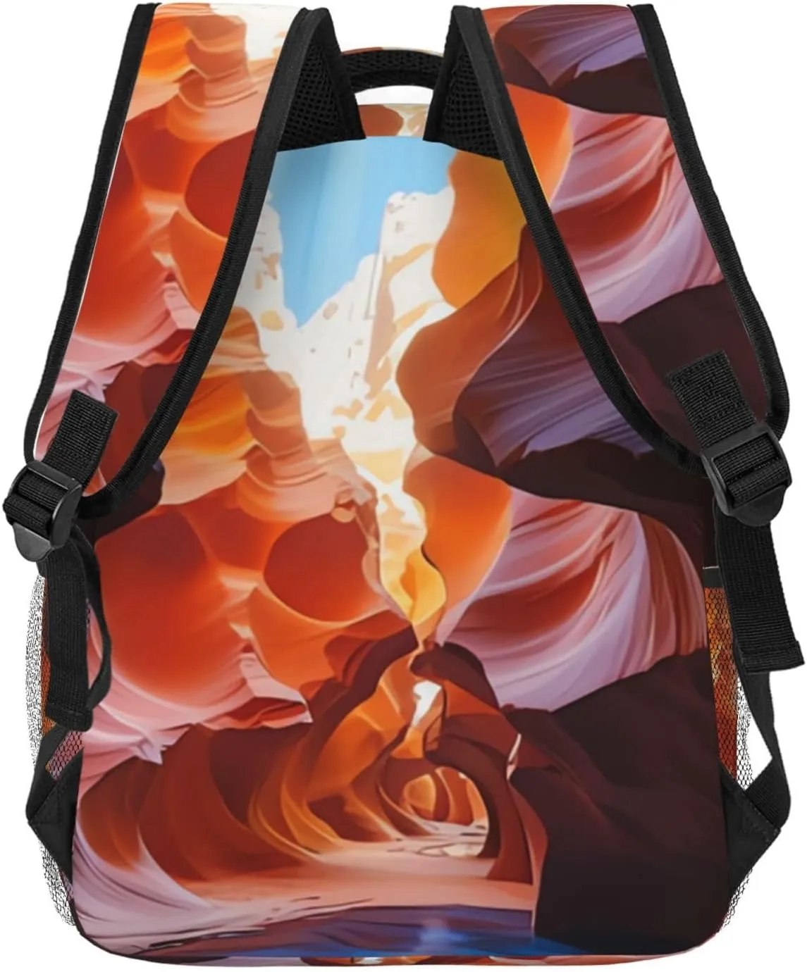 Backpack for Women Men's Casual Daypack Dog Catching Pheasant Hiking Rucksack Outdoor Travel Bag, Antelope Canyon, One Size