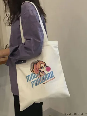 BagForLove - Stylish Cartoon Character Pattern Shopper Bag