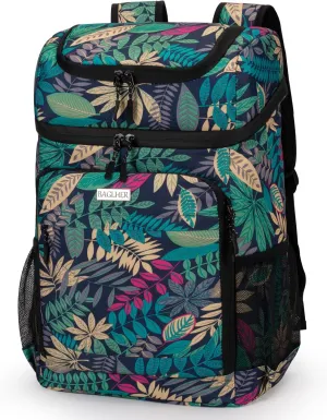 BAGLHER Lightweight Insulated Cooler Backpack - 30 Cans, Leak-Proof for Lunch, Picnic, Hiking, Camping Trips