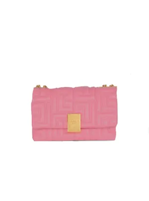Balmain 1945 Soft small bag in quilted lambskin