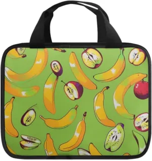 Banana Fruits Print Bible Cover Bag for Women, Bible Tote with Handle,Study Bible Case,Bible Bag for Kids