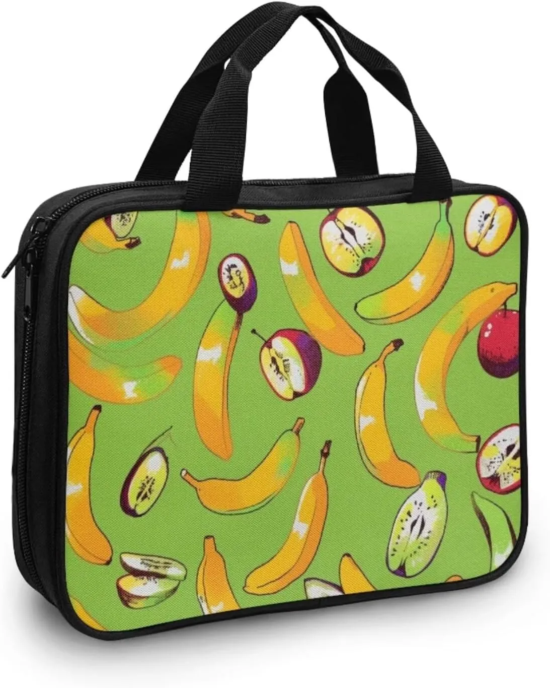 Banana Fruits Print Bible Cover Bag for Women, Bible Tote with Handle,Study Bible Case,Bible Bag for Kids