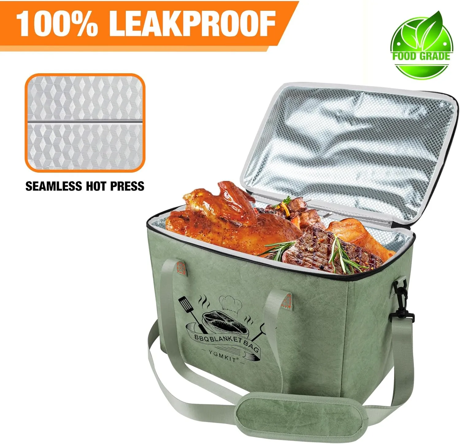 BBQ Blanket for Resting Meat,Reusable BBQ Resting Bag for Meat,Meat Brisket Resting Bag,Meat Blanket for Resting Large Barbecue Resting Blanket For Outdoor Smoker and Grilling