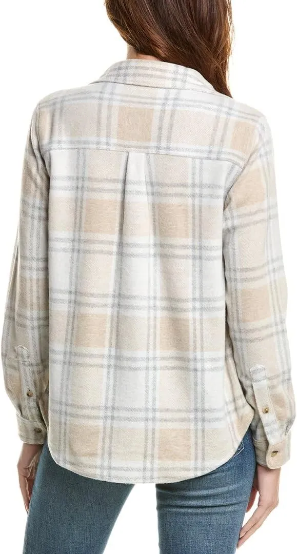 Beachlunchlounge Button Front Shirt Jacket
