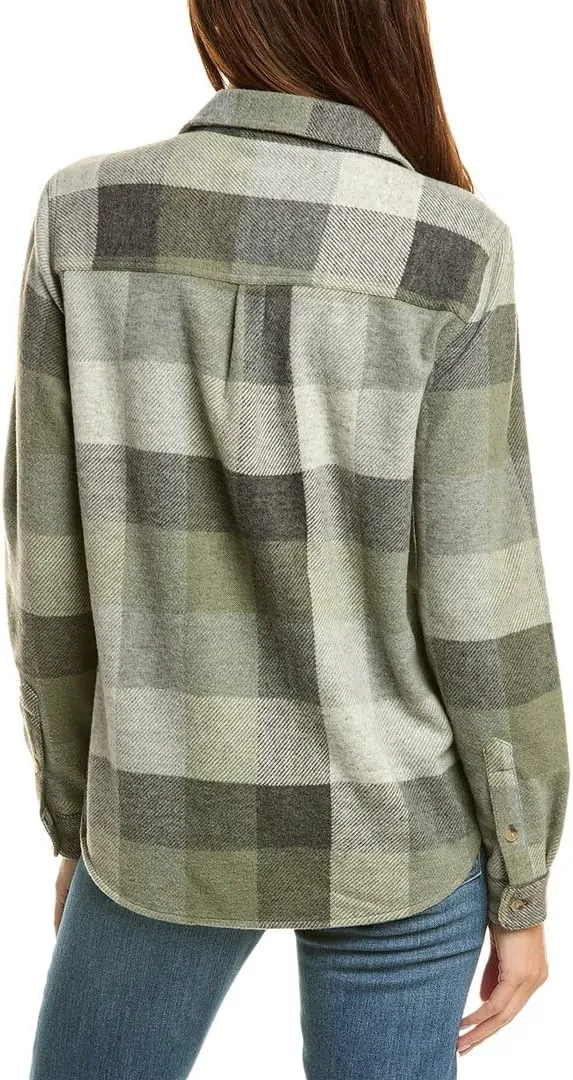 Beachlunchlounge Button Front Shirt Jacket