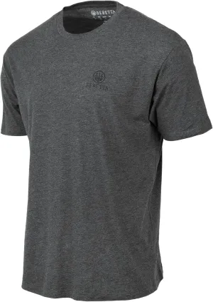 Beretta Men's Horizon SS Casual Durable Active Wear Ribbed Crew Neck Logo Print Double Needle Hems Short Sleeve T-Shirt