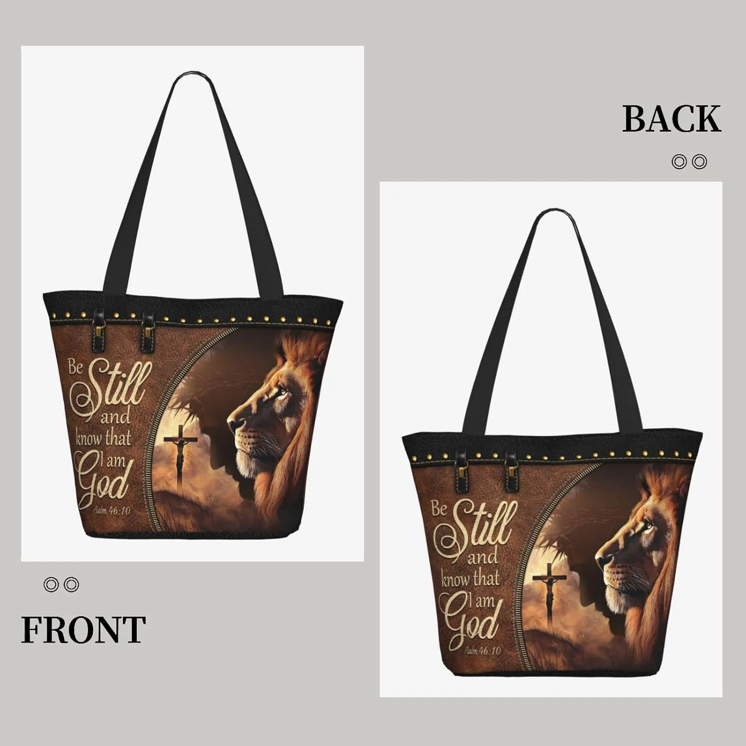 Bible Tote Bags for Women Christian Tote Bag Church Shoulder Bag Inspirational Bags With Zipper Christian Gift