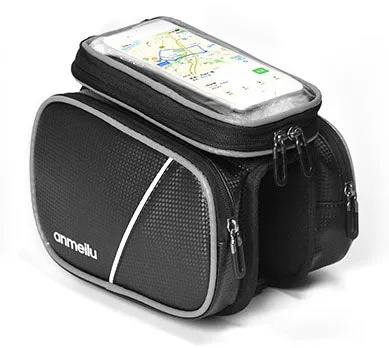 Bicycle Saddle Bag Bike Front Beam Bag Mobile Phone Touch Screen Bag Riding Equipment