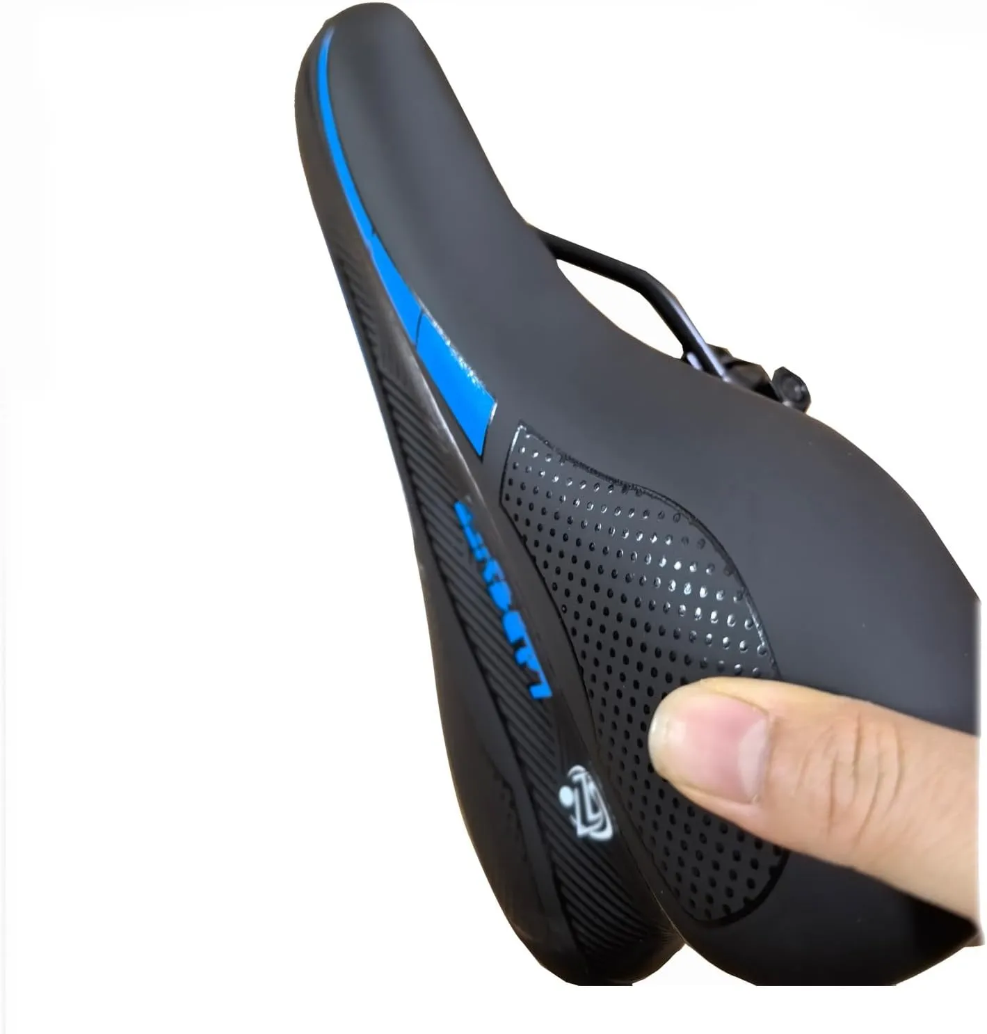 Bicycle Saddle、High Elasticity Comfort Mountain Bike seat，Breathable, Shock-Absorbing Racing Replacement Parts There Installation Methods Double-Track/Clamping Code