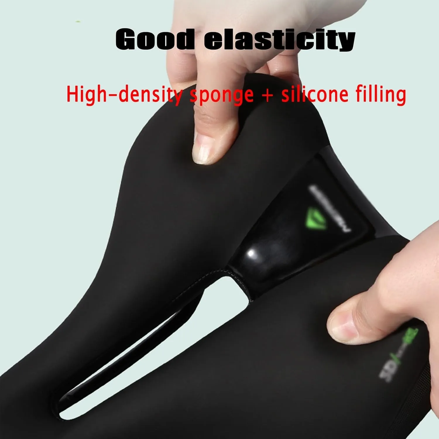 Bicycle Seat -Universal Cycle Saddle Width Narrowness Hollow Breathable/Shock Absorbing/Comfortable Gel City Bike Saddles Glossy Matte Finish,for Cycling Spinning Bikes