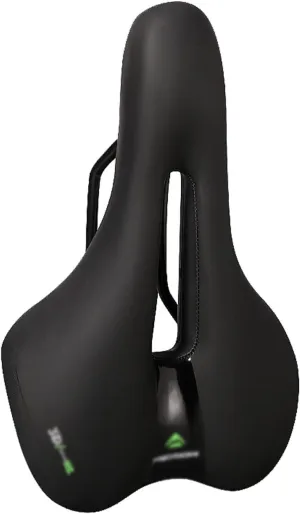 Bicycle Seat -Universal Cycle Saddle Width Narrowness Hollow Breathable/Shock Absorbing/Comfortable Gel City Bike Saddles Glossy Matte Finish,for Cycling Spinning Bikes