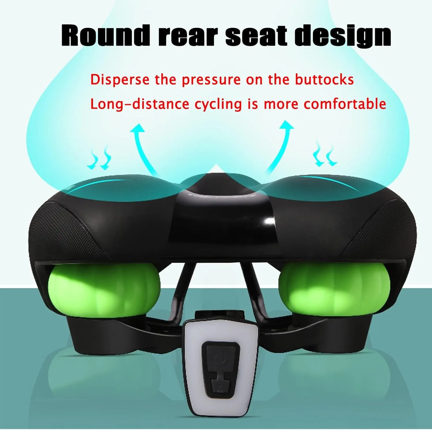 Bicycle Seat -Universal Cycle Saddle Width Narrowness Hollow Breathable/Shock Absorbing/Comfortable Gel City Bike Saddles Glossy Matte Finish,for Cycling Spinning Bikes