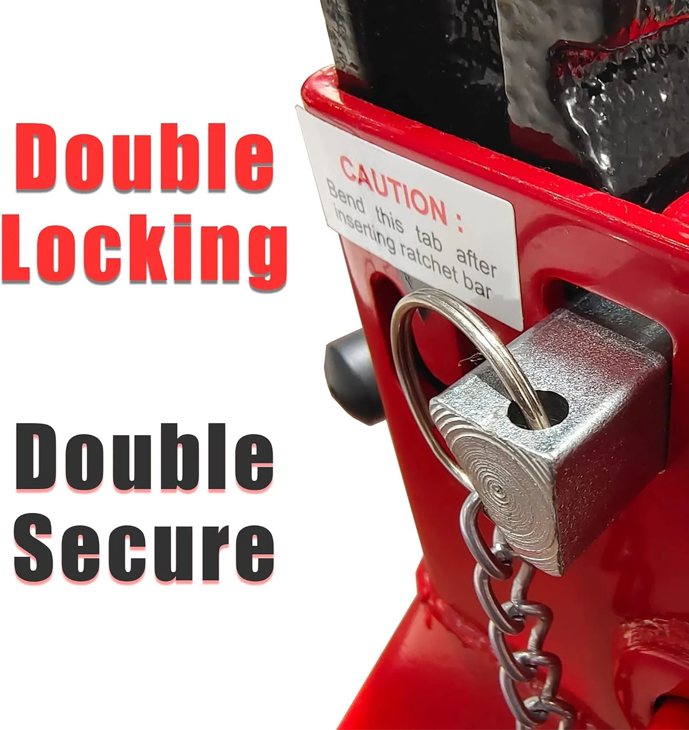 BIG RED T43002A Torin Steel Jack Stands: Double Locking, 3 Ton (6,000 lb) Capacity, Red, 1 Pair