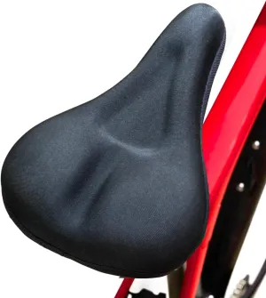 Bike Seat Cushion Fits Peloton - Comfort Padded Bike Memory Foam Saddle Gel Cover - for Women and Men - for Soft Exercise on Stationary, Mountain and Other Bicycle Spin. Size: Normal (11x7)