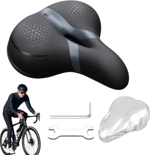 Bike Seats for Men | Padded Saddle Seat Cushion Replacement | Shock Absorbing Riding Accessories for Men Women Boys Girls Adults Long Distance Biking